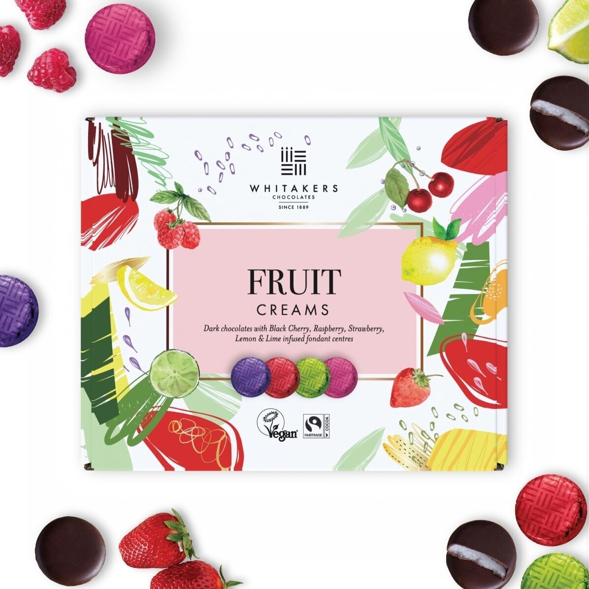 Personalisierte Pralinenschachtel mit Foto und Botschaft – Frühling