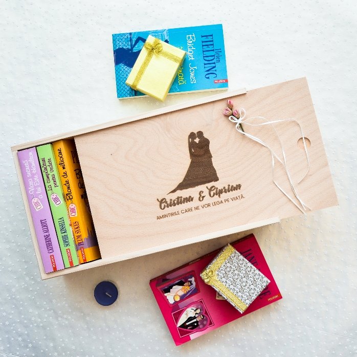 Personalisierte Geschenkbox aus Holz – Unsere Erinnerungen