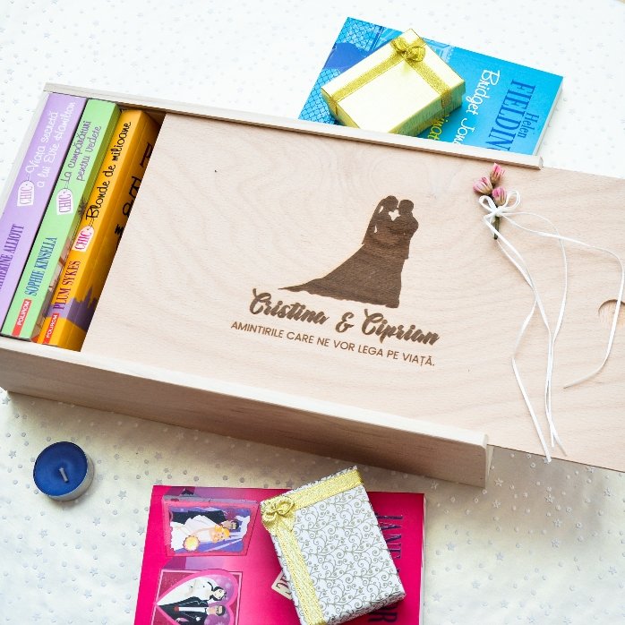 Personalisierte Geschenkbox aus Holz – Unsere Erinnerungen