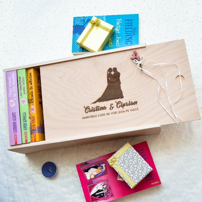 Personalisierte Geschenkbox aus Holz – Unsere Erinnerungen