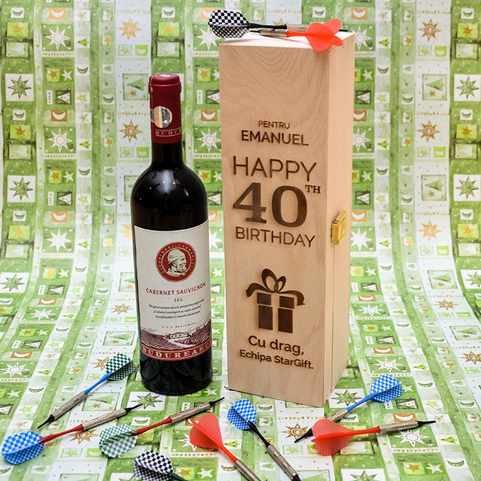Personalisierte Weinkiste – Geburtstagsgeschenk