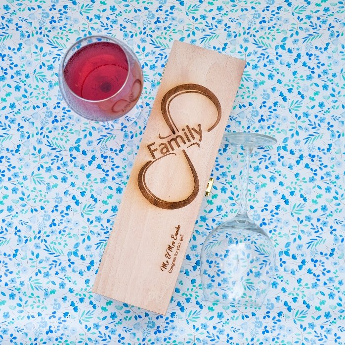 Personalisierte Weinkiste – Infinite Family