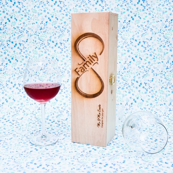 Personalisierte Weinkiste – Infinite Family