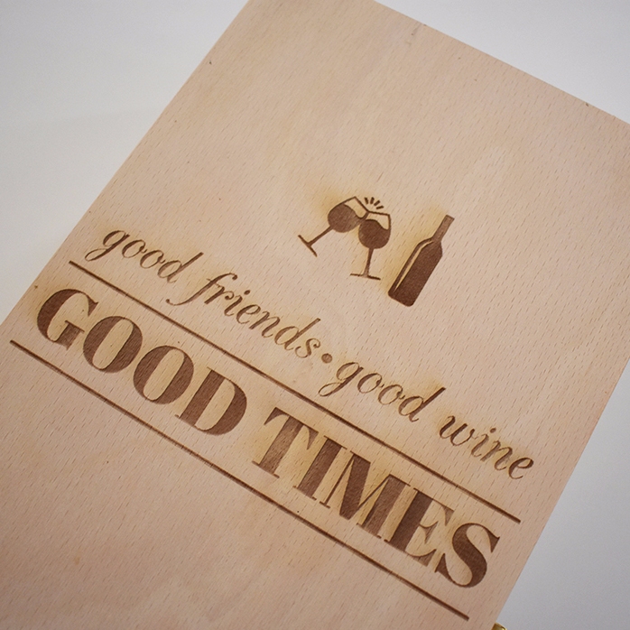 Personalised wine box for two bottles - Good Friends, Good Wine, Good Times