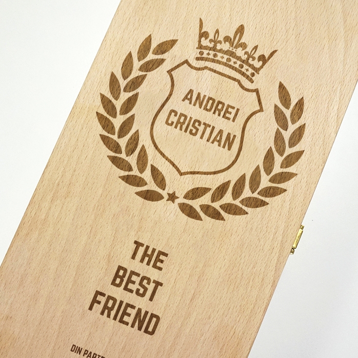 Personalisierte Weinkiste für zwei Flaschen – The Best