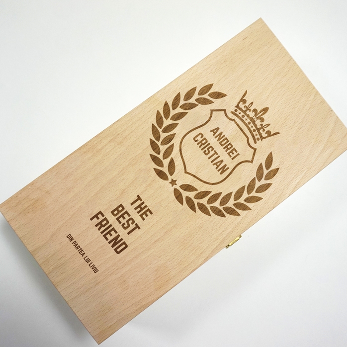 Personalisierte Weinkiste für zwei Flaschen – The Best