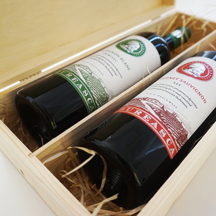 Personalisierte Weinkiste für zwei Flaschen – The Best