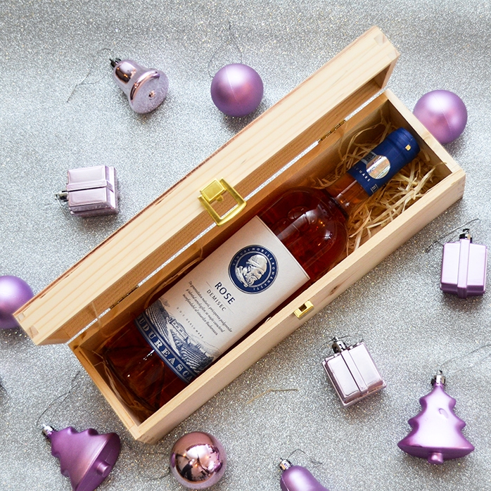 Personalisierte Weinkiste – Star Christmas Tree