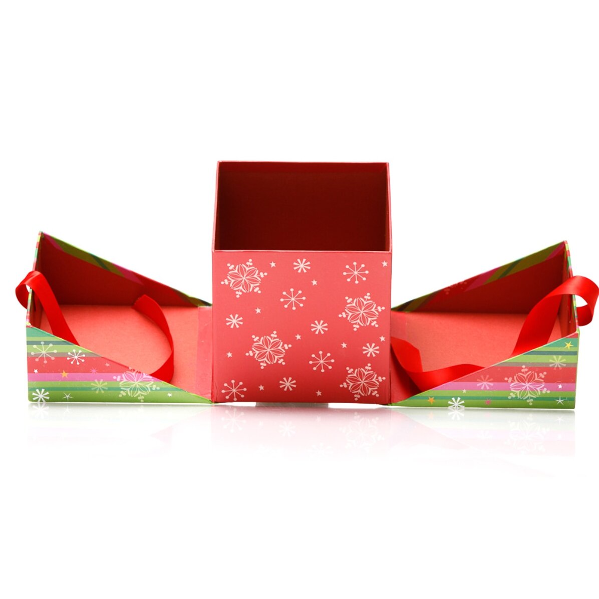Weihnachtsgeschenkbox – Modell „Schneeflocken“