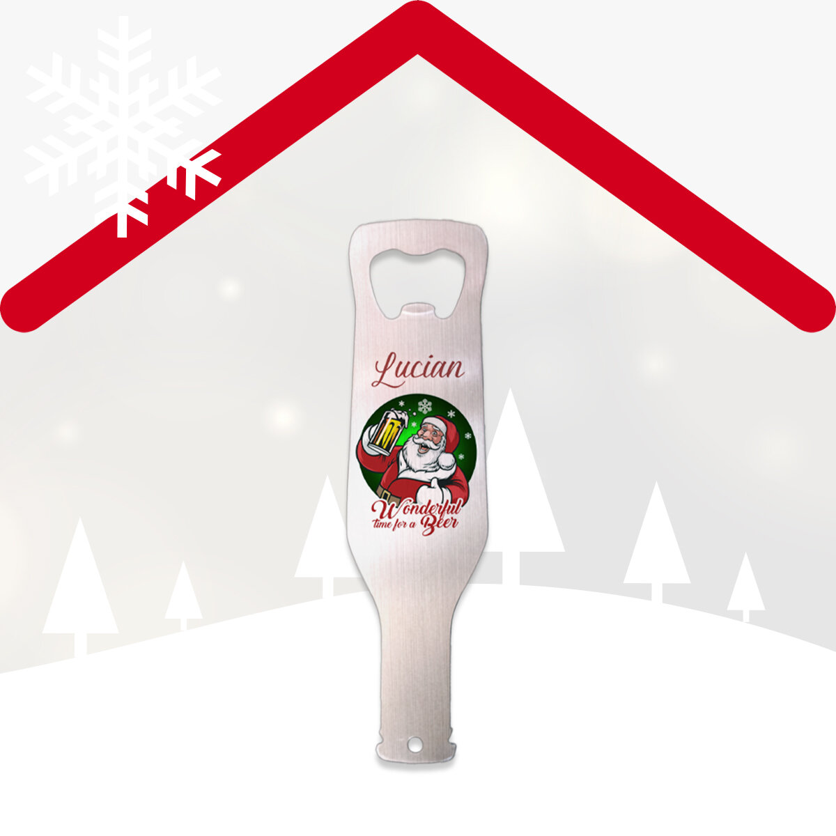 Personalisierte Weihnachts-Flaschenöffner