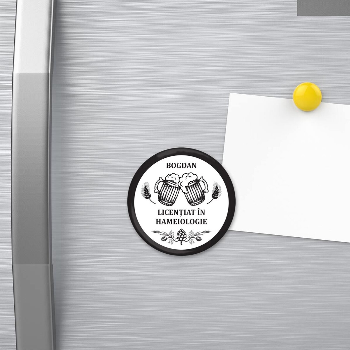 Personalisierter Flaschenöffner mit Magnet und Botschaft – Bier