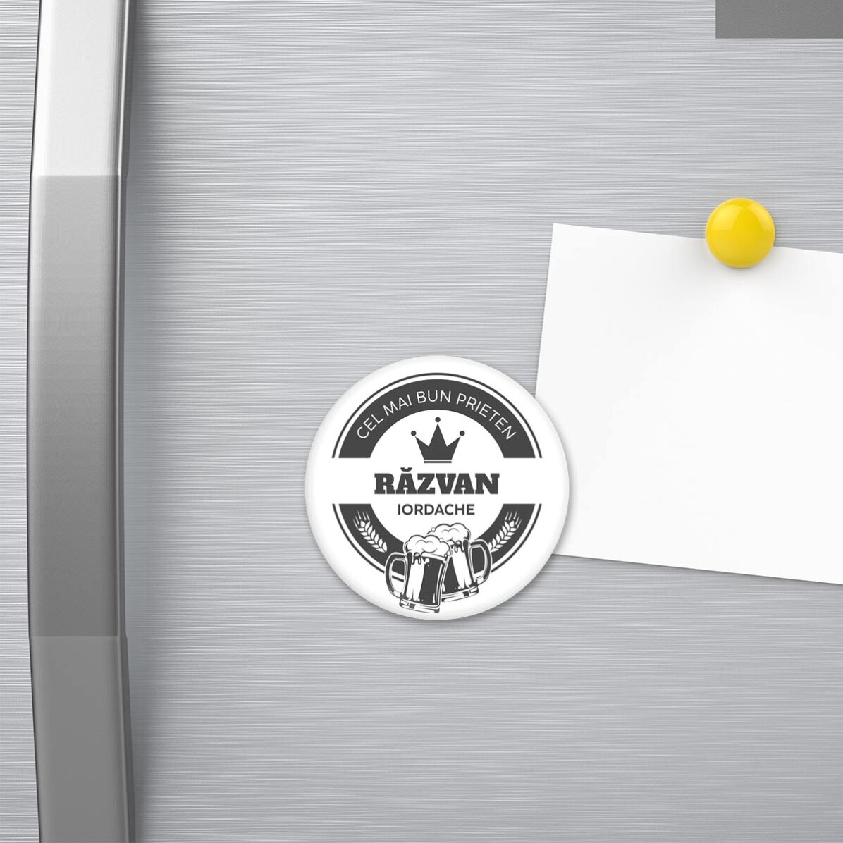 Personalisierter Flaschenöffner mit Magnet und Aufdruck – Bier