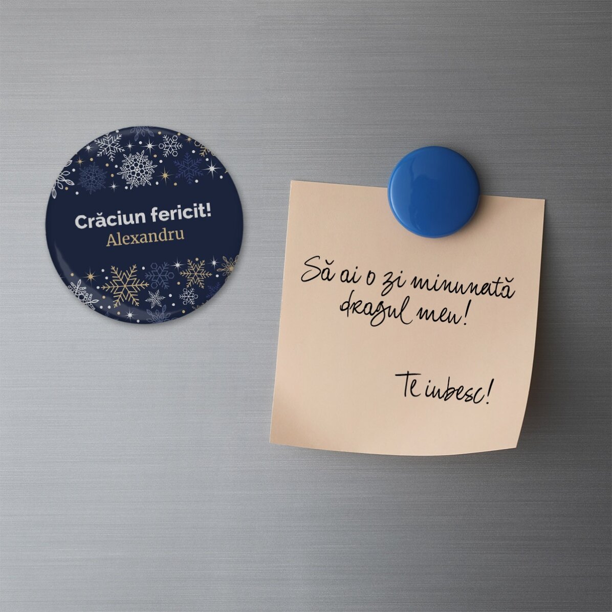 Personalised bottle opener with text - Christmas frame