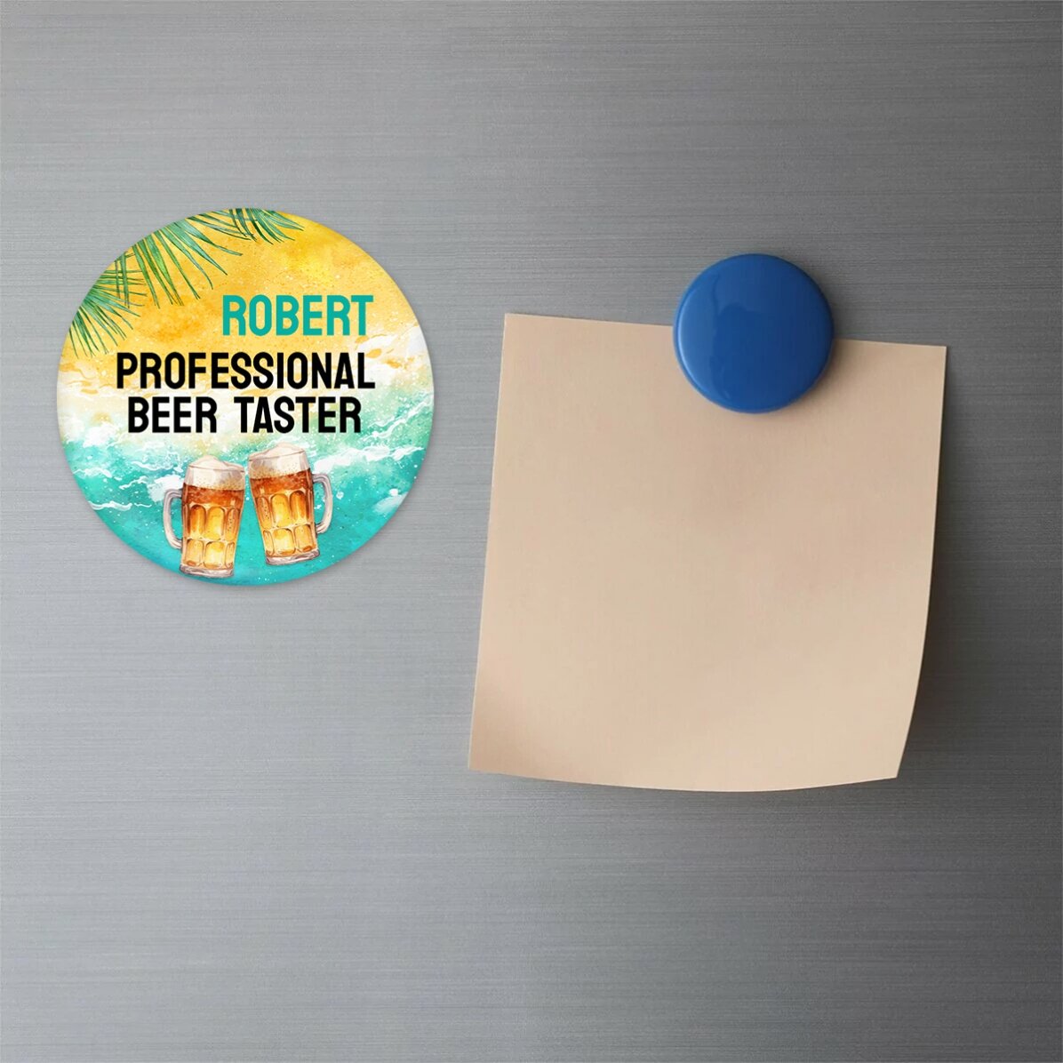 Personalisierter Flaschenöffner mit Magnet und Text – Summer