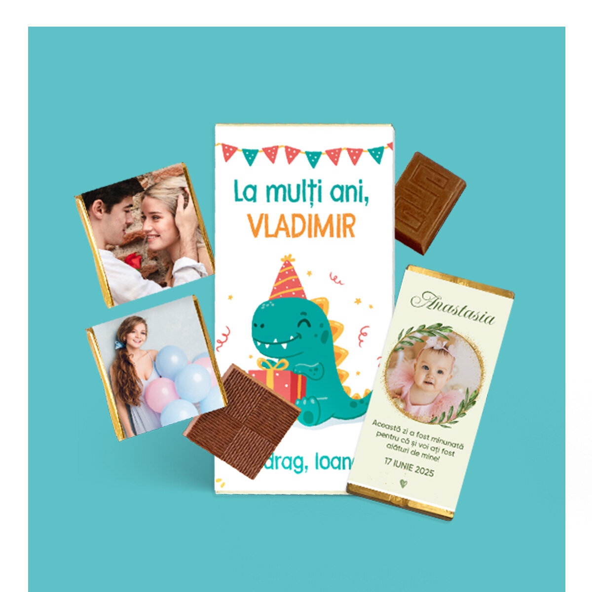 Personalisierte Süßigkeiten und Bonbons