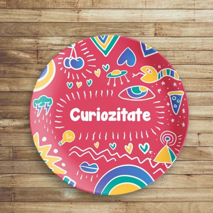Personalisierter Teller mit Text – creARTive