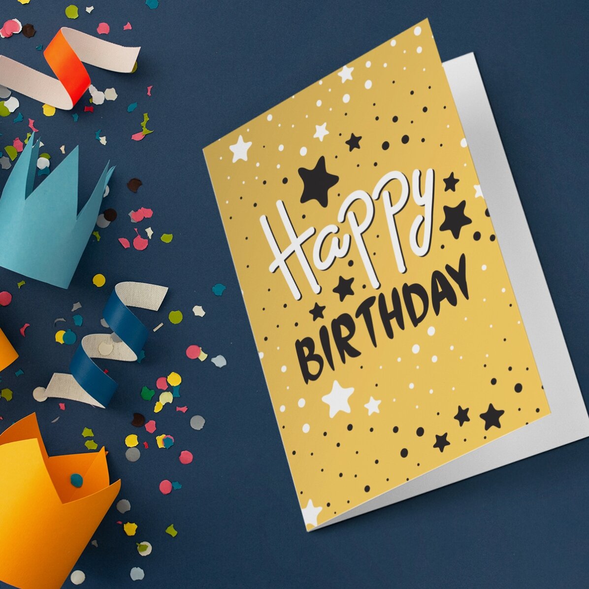 Personalisierte Grußkarte – Happy Birthday