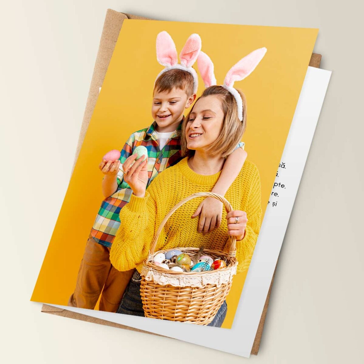 Personalisierte Grußkarte mit einem Foto