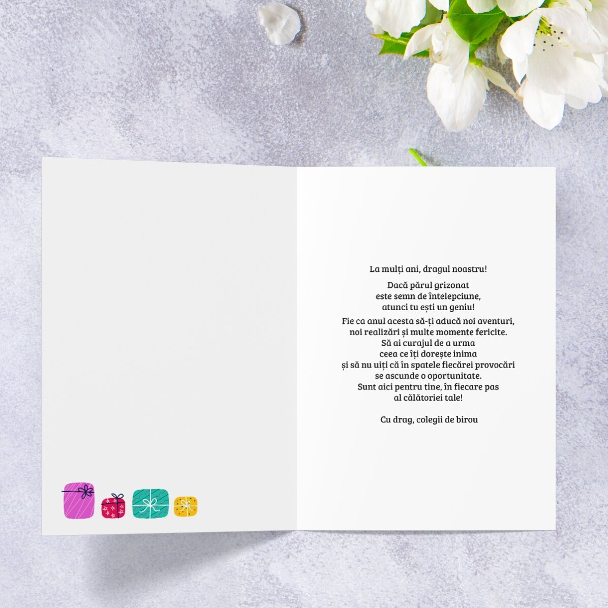 Personalised greeting card with text - We are the gift