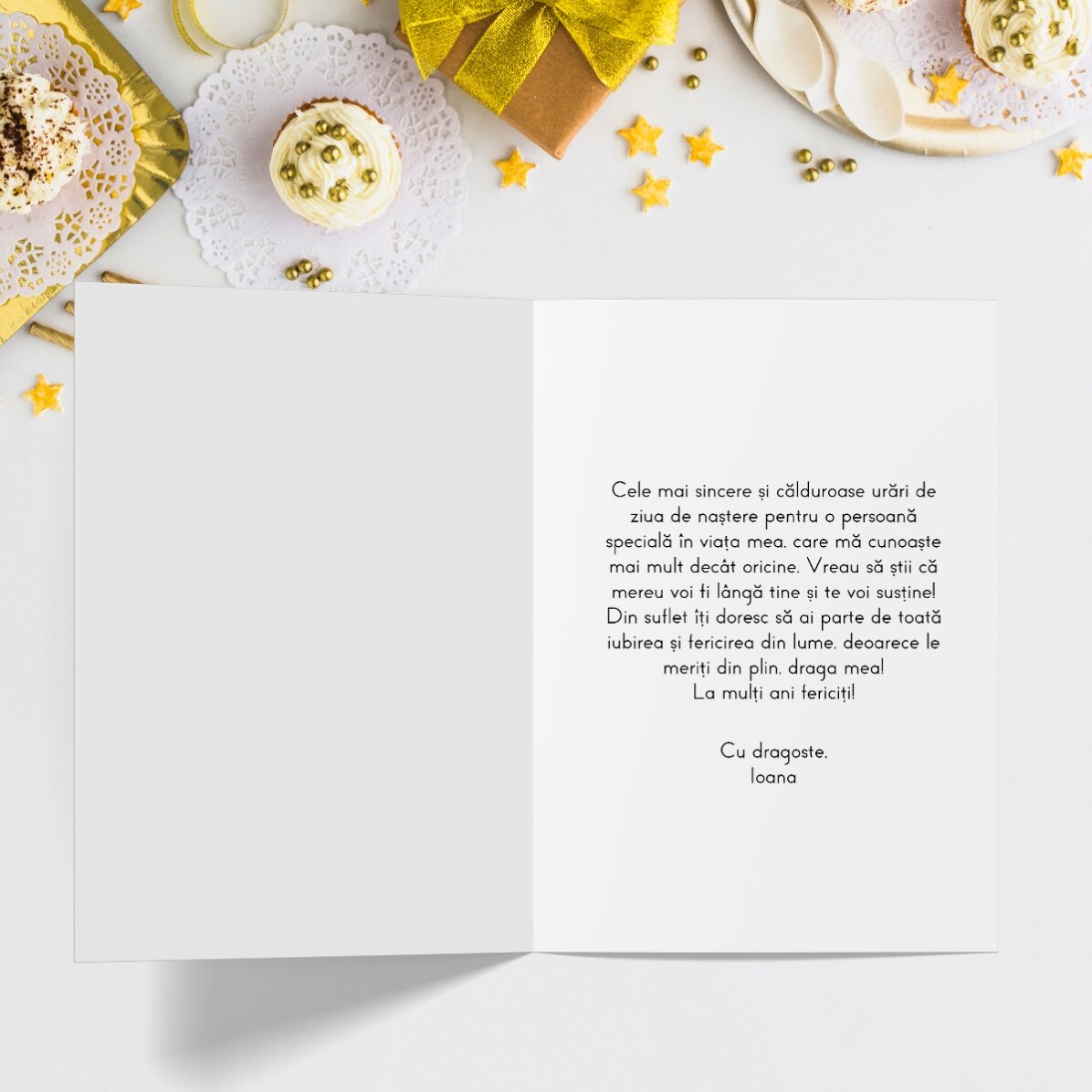 Personalisierte Grußkarte mit Text – Party