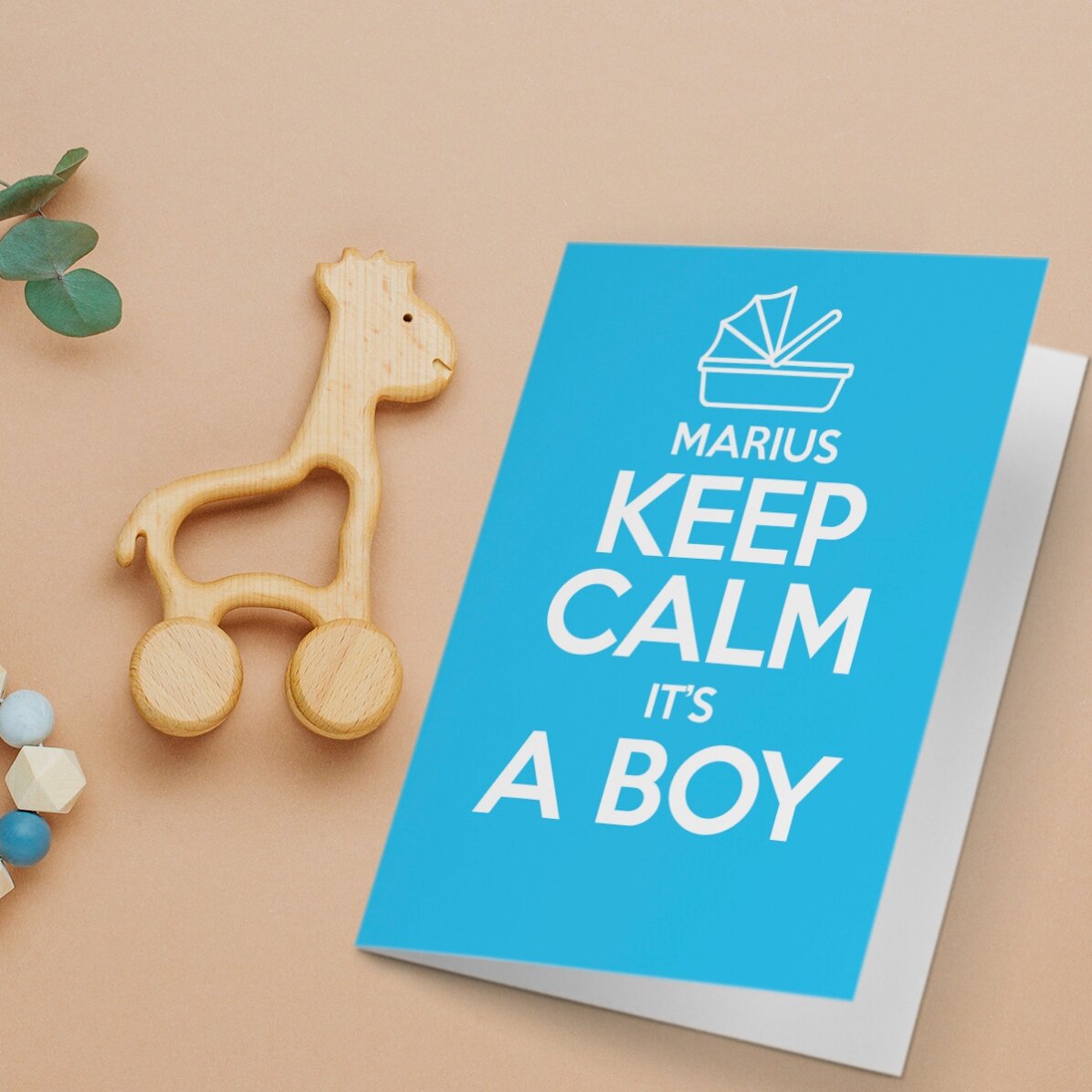Personalisierte Grußkarte – KEEP CALM IT