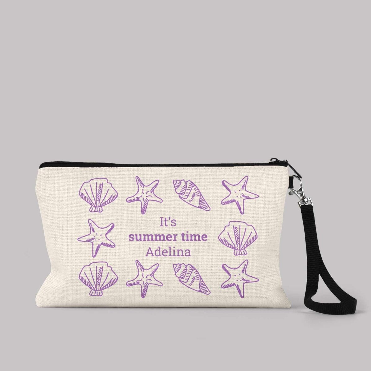 Personalisierte Accessoire-Tasche mit Text – Summer Time