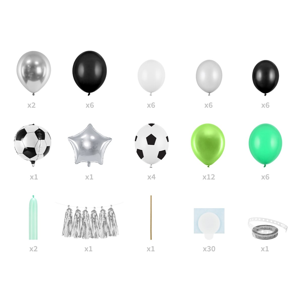 Ballongirlande – Fußball