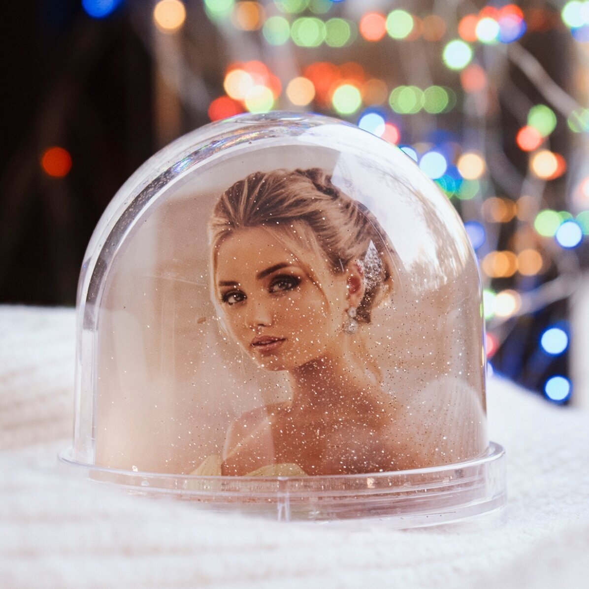 Personalisierte Schreibtischkugel mit Foto und Text – Mein erstes Osterfest