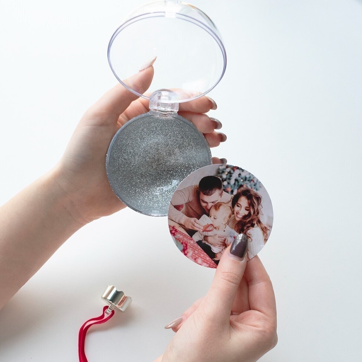Personalisierte Kugel mit Botschaft – Weihnachtstiere