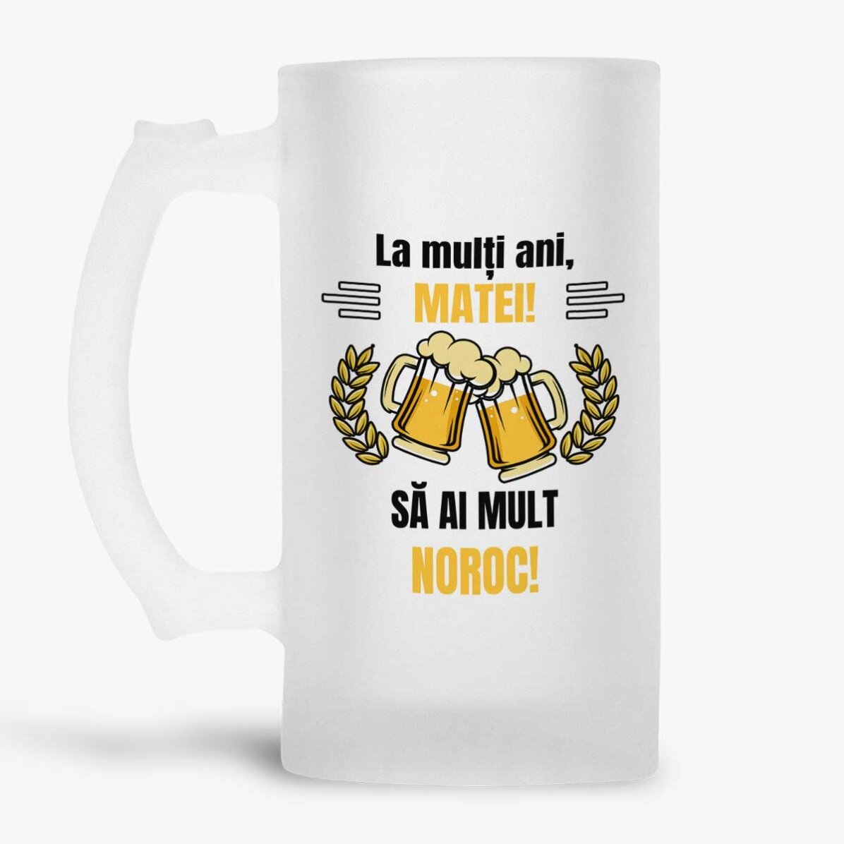 Personalisierter Bierkrug mit Botschaft – Cheers and Beers