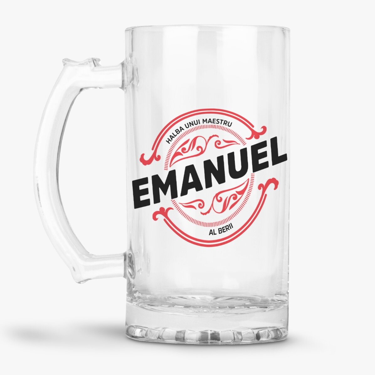 Beer mug personalised with your name