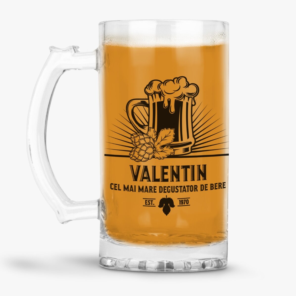 Personalisierter Bierkrug mit Aufdruck – Bierverkoster
