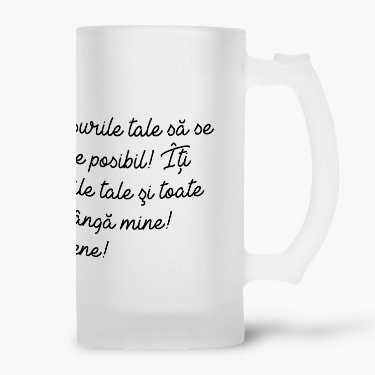 Personalised beer mug with text - Happy Birthday!