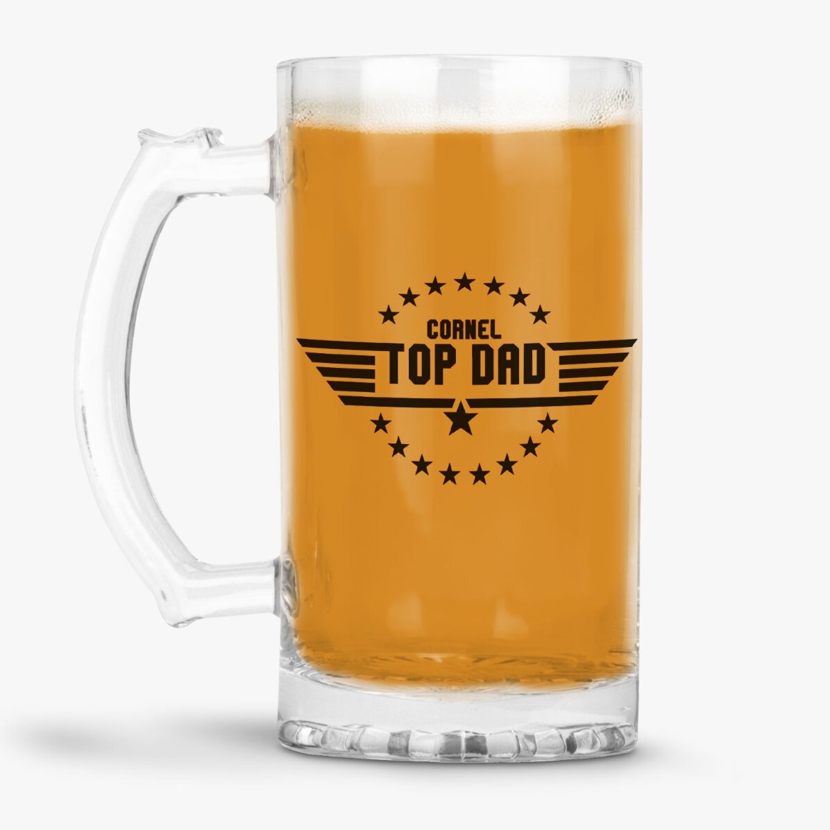Personalisierter Bierkrug mit Aufdruck – Top Dad