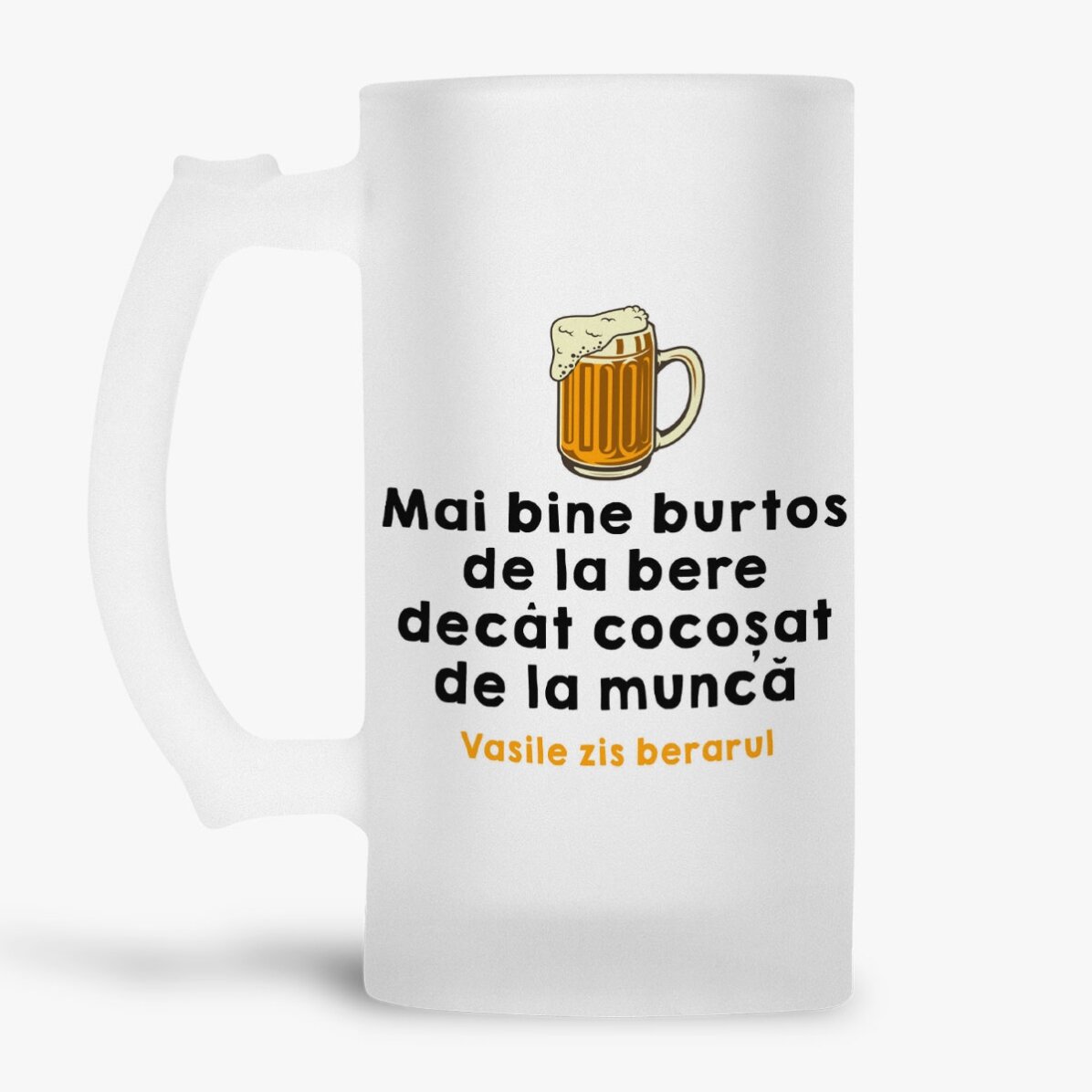 Personalisierter Bierkrug mit Text