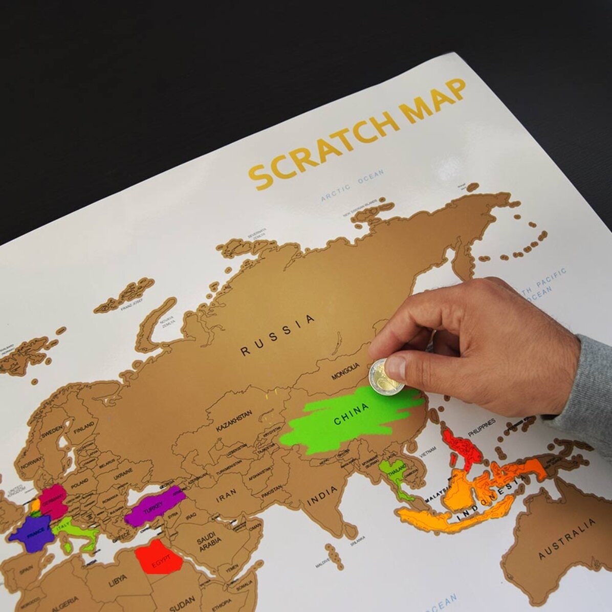 Die Rubbelkarte der Welt