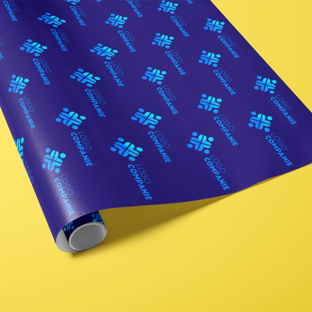 Personalised gift wrapping paper with logo