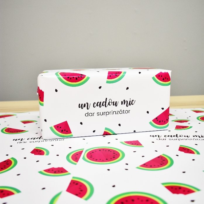 Individuell gestaltetes Geschenkpapier – Melonen