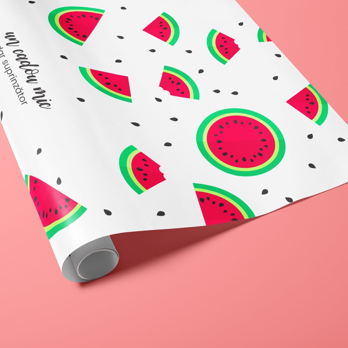 Individuell gestaltetes Geschenkpapier – Melonen