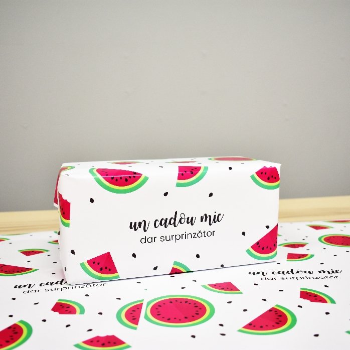 Individuell gestaltetes Geschenkpapier – Melonen