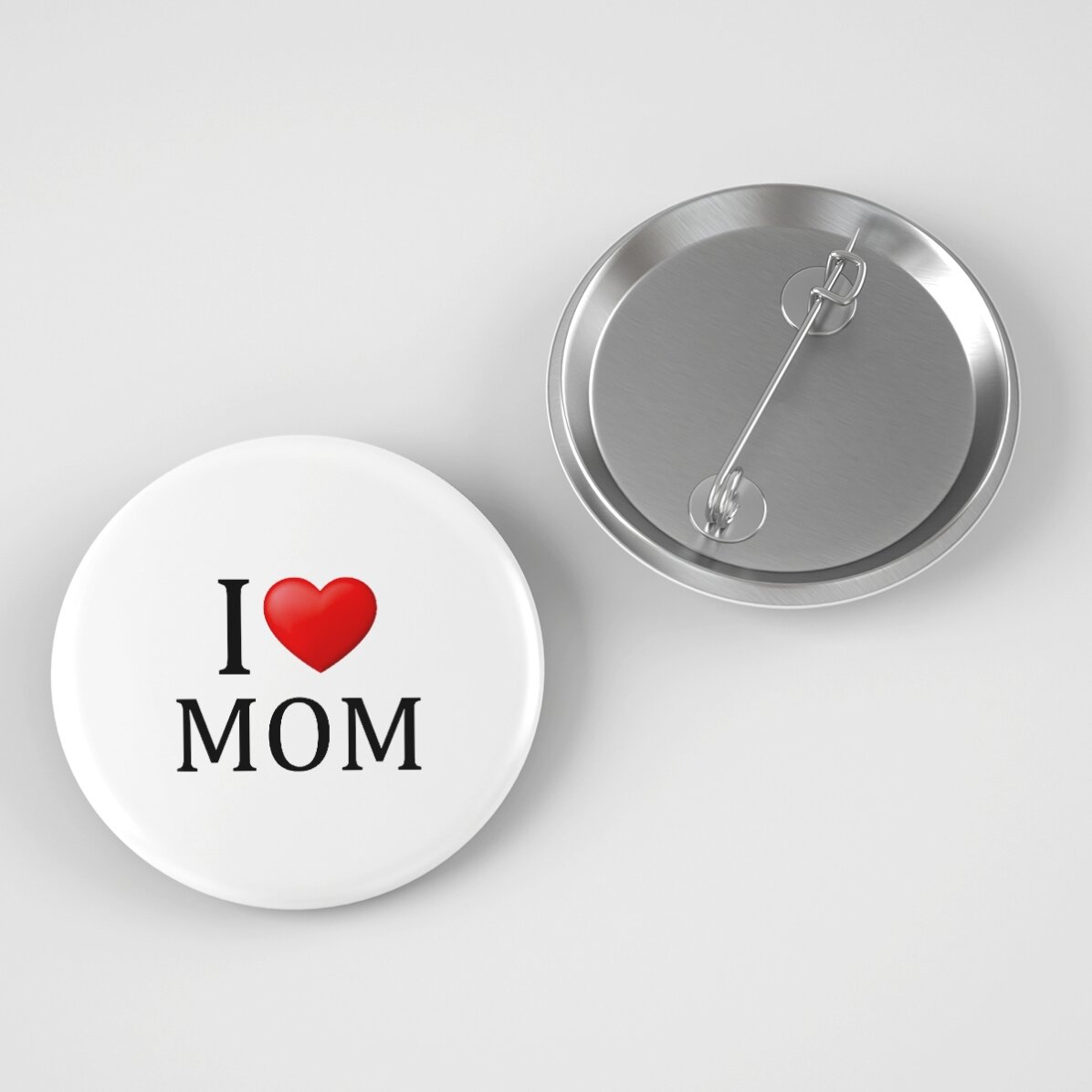 Personalisiertes Button mit Text – I heart