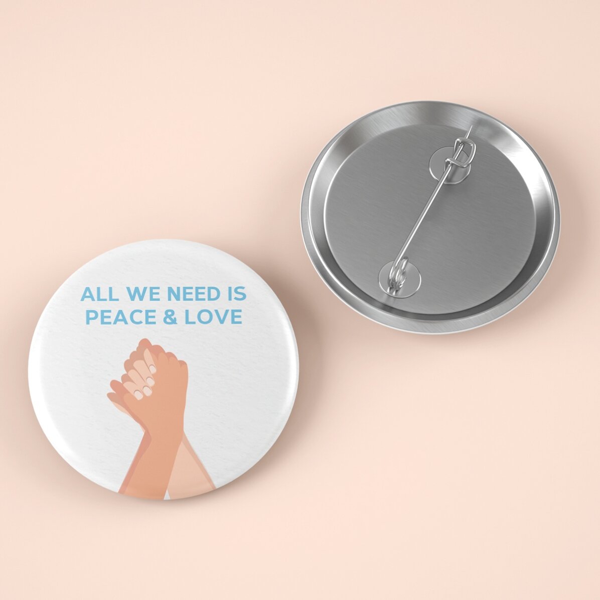 Personalisiertes Abzeichen mit Text – Together