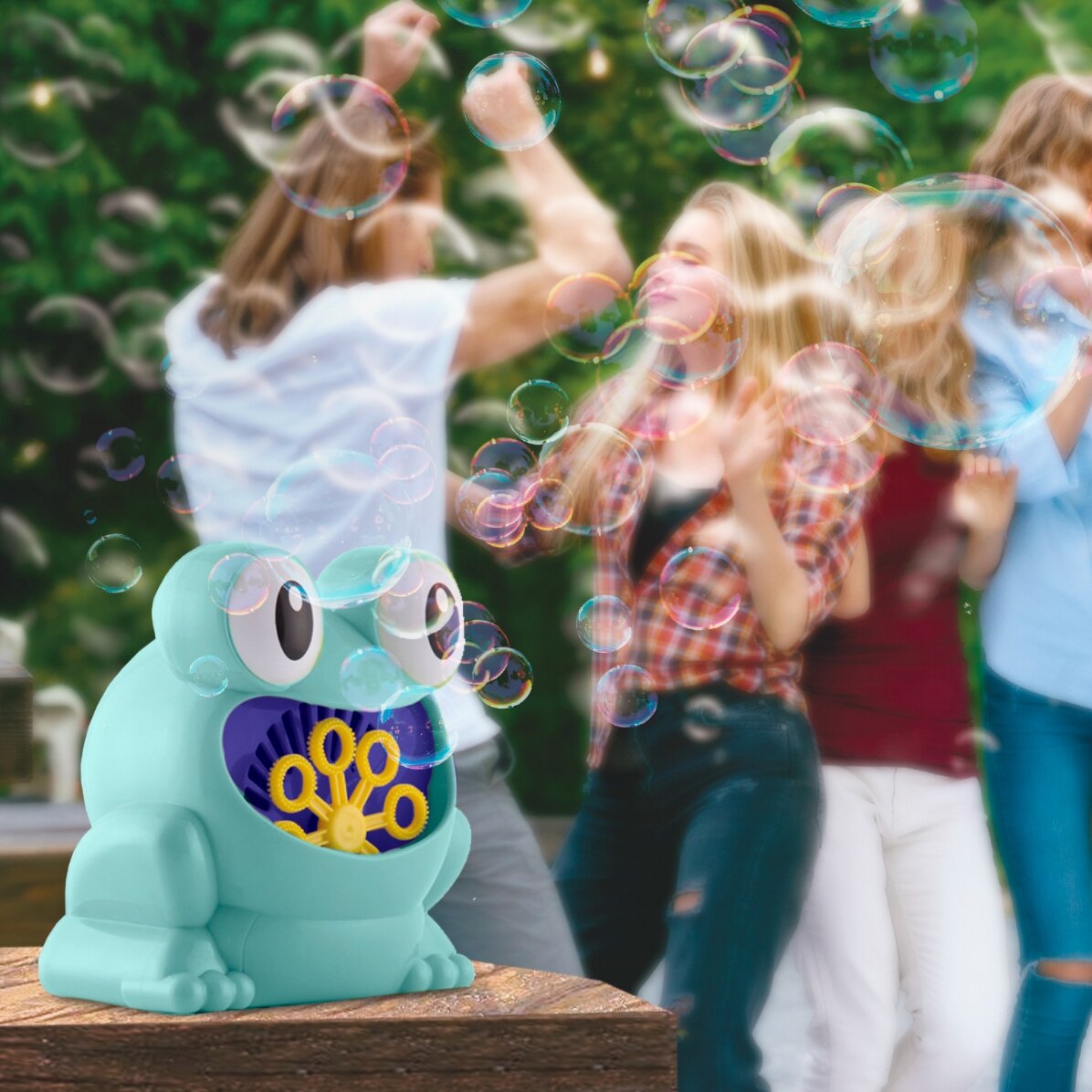 Spielzeug-Frosch mit Ballon-Spender