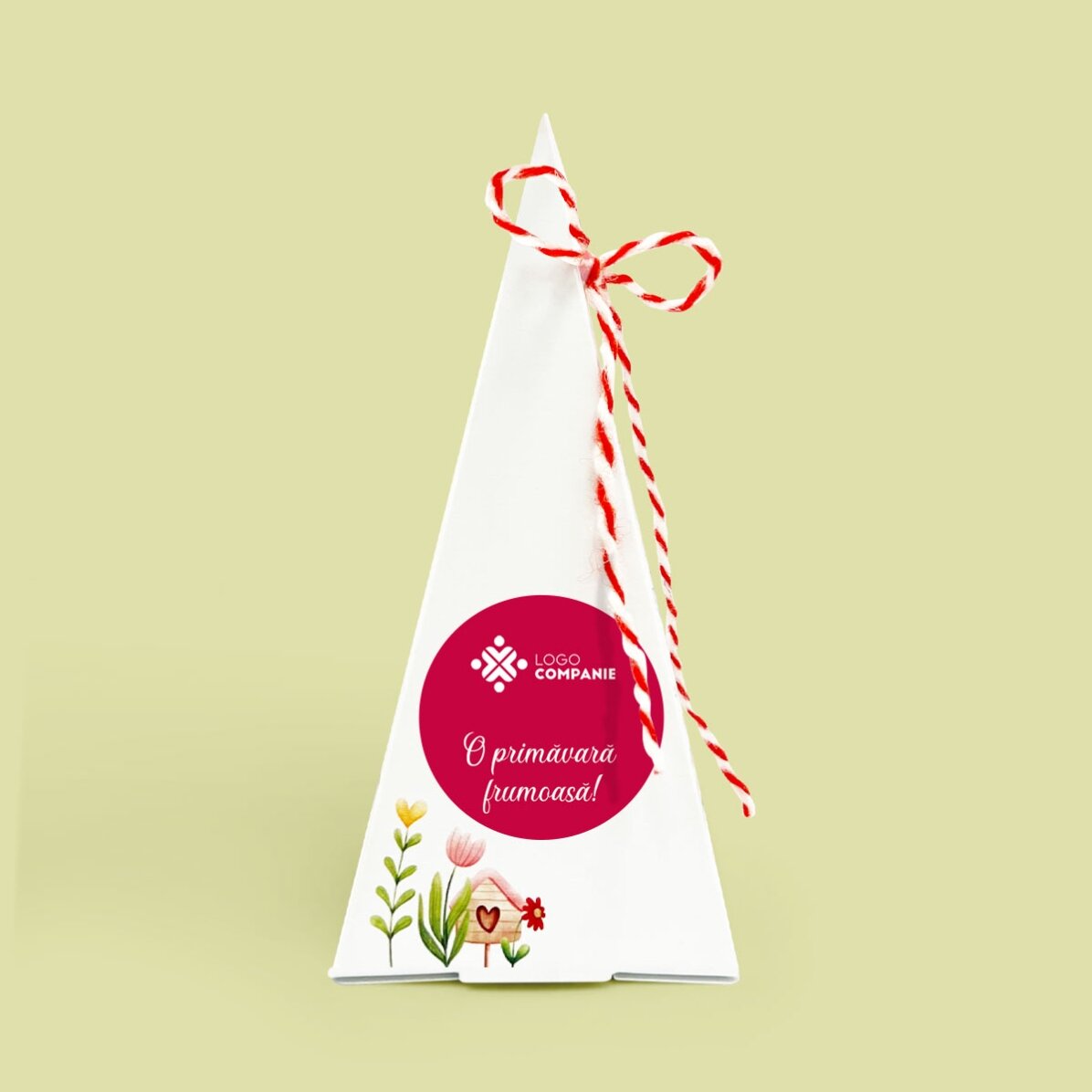 Individuell gestaltetes Blumenpflanz-Set mit Logo und Botschaft