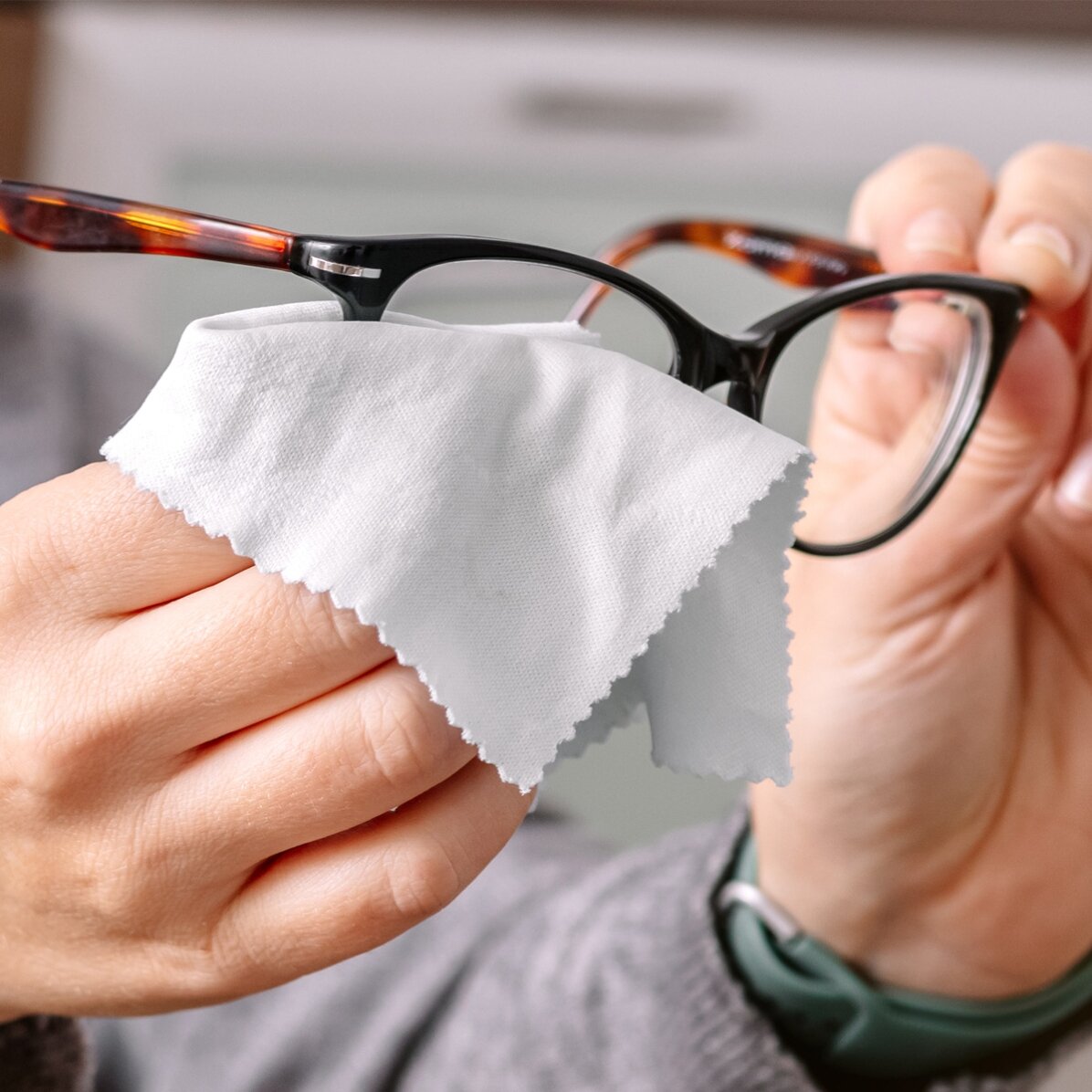 Personalised cloth for cleaning screens/glasses - Butterflies