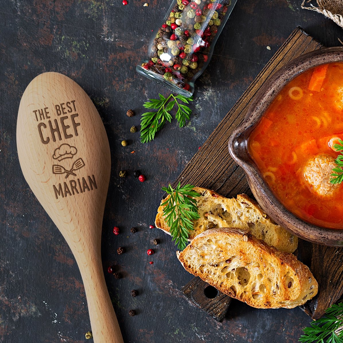 Personalisierter Holzlöffel – Best Chef