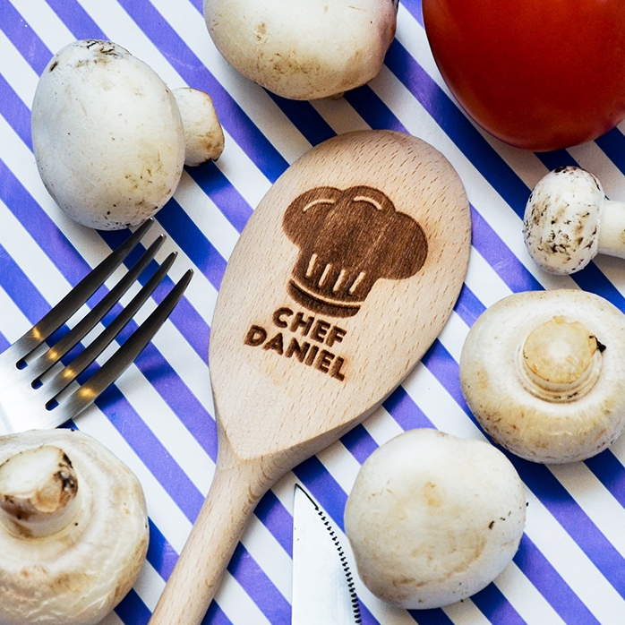 Personalisierter Holzlöffel – Chef