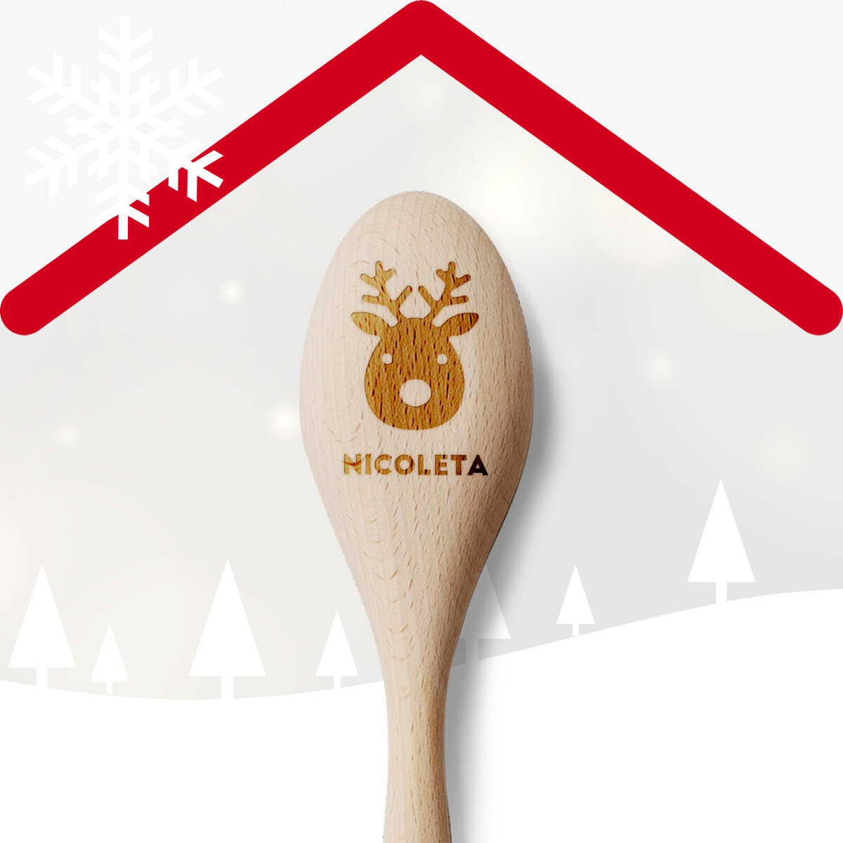 Weihnachtslöffel und -gabeln