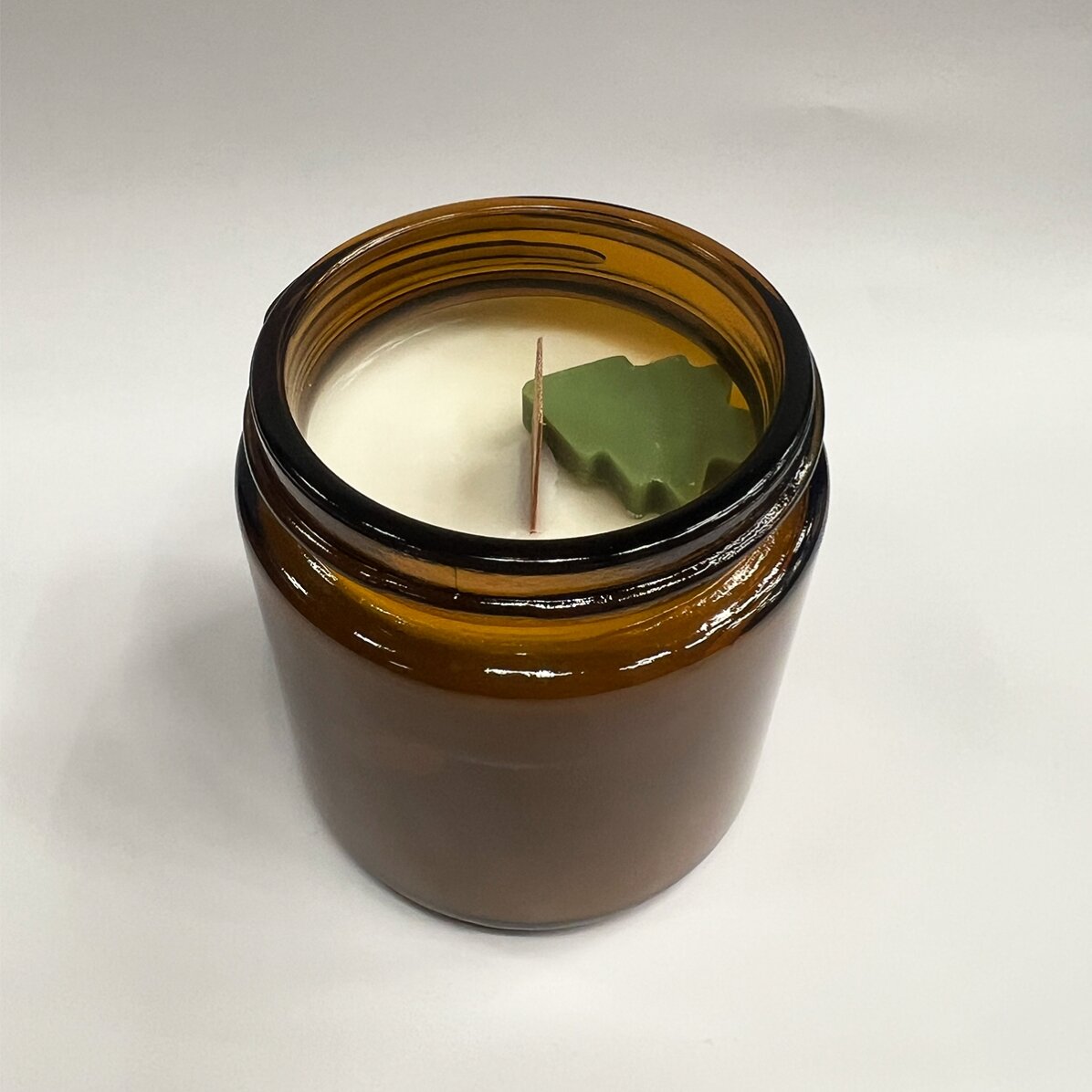 Small scented candle personalised with a photo and message - Christmas