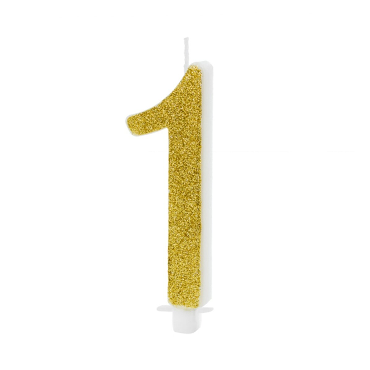 Tortenkerzen – Goldene Ziffern, 10 cm